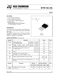 Datasheet BTW681200 производства STMicroelectronics