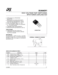 Datasheet BU808 производства STMicroelectronics