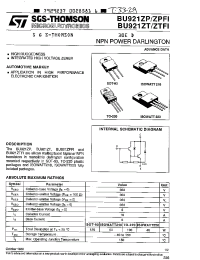 Datasheet BU921ZT производства STMicroelectronics