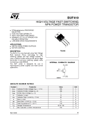 Datasheet BUF410FI производства STMicroelectronics