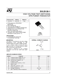 Datasheet BULB128-1 производства STMicroelectronics