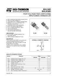 Datasheet BULK38D manufacturer STMicroelectronics