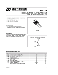 Datasheet BUT11A производства STMicroelectronics