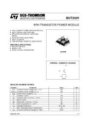 Datasheet BUT232V производства STMicroelectronics