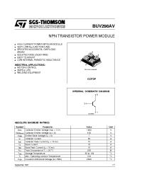 Datasheet BUV298AV производства STMicroelectronics