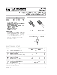 Datasheet BUZ80 производства STMicroelectronics