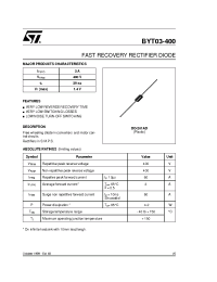 Datasheet BYT03-400 производства STMicroelectronics