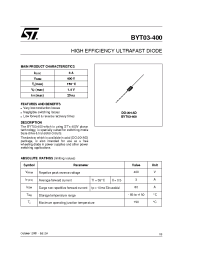 Datasheet BYT03-400RL производства STMicroelectronics