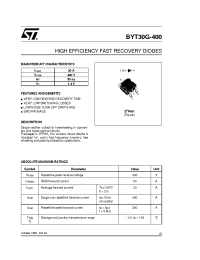 Datasheet BYT30G-400-TR производства STMicroelectronics