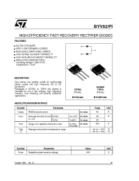 Datasheet BYV52-50 производства STMicroelectronics