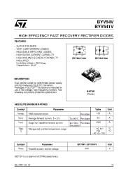 Datasheet BYV54V производства STMicroelectronics