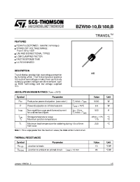 Datasheet BZW50-10 manufacturer STMicroelectronics