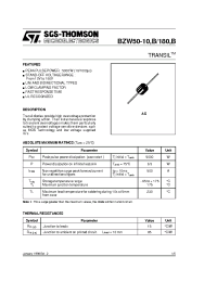 Datasheet BZW50-180 manufacturer STMicroelectronics