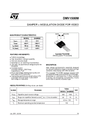 Datasheet DMV1500 manufacturer STMicroelectronics