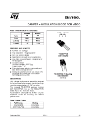 Datasheet DMV1500LFD5 manufacturer STMicroelectronics