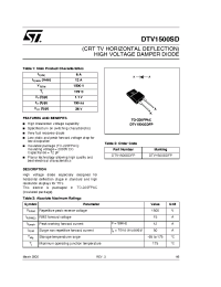 Datasheet DTV1500SDFP manufacturer STMicroelectronics
