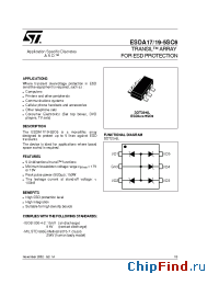Datasheet ESDA17 производства STMicroelectronics
