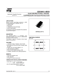 Datasheet ESDA6V1-4BC6 производства STMicroelectronics