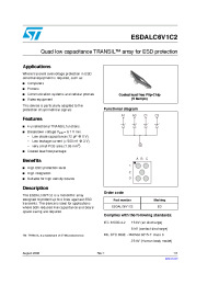 Datasheet ESDALC6V1C2 manufacturer STMicroelectronics