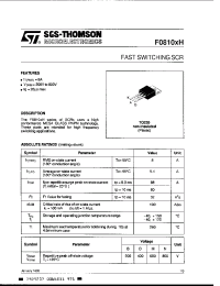 Datasheet F0810xH manufacturer STMicroelectronics