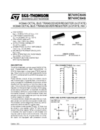 Datasheet HC646 производства STMicroelectronics