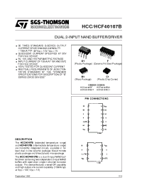 Datasheet HCC40107B производства STMicroelectronics