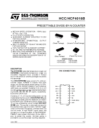 Datasheet HCC4018 производства STMicroelectronics