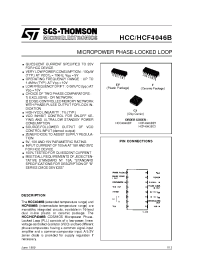 Datasheet HCC4046BF производства STMicroelectronics