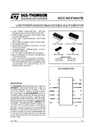 Datasheet HCC4047BF производства STMicroelectronics