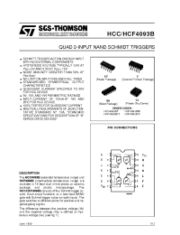 Datasheet HCC4093BF производства STMicroelectronics