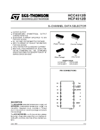 Datasheet HCC4512BF производства STMicroelectronics