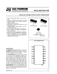 Datasheet HCC4517BF производства STMicroelectronics