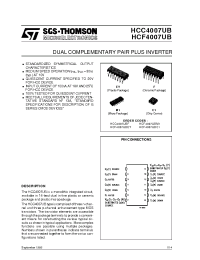 Datasheet HCF4007UBM1 производства STMicroelectronics