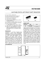 Datasheet HCF40100 производства STMicroelectronics