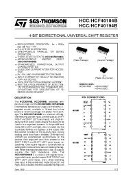 Datasheet HCF40104 производства STMicroelectronics