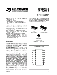 Datasheet HCF40105B производства STMicroelectronics