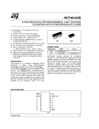 Datasheet HCF40162 производства STMicroelectronics