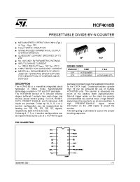 Datasheet HCF4018M013TR производства STMicroelectronics