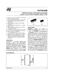 Datasheet HCF40192M013TR производства STMicroelectronics