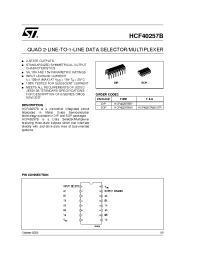 Datasheet HCF40257M013TR производства STMicroelectronics