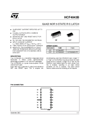 Datasheet HCF4043M013TR производства STMicroelectronics