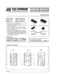 Datasheet HCF4081BC1 производства STMicroelectronics