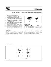 Datasheet HCF4085M013TR производства STMicroelectronics