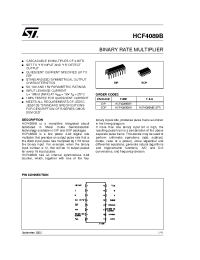 Datasheet HCF4089BM1 производства STMicroelectronics
