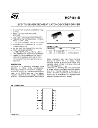 Datasheet HCF4511 производства STMicroelectronics