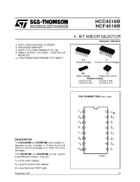 Datasheet HCF4519BC1 производства STMicroelectronics
