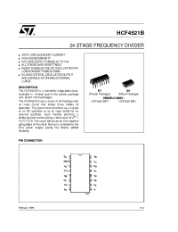 Datasheet HCF4521BM1 производства STMicroelectronics