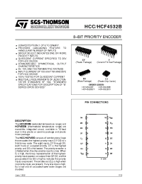 Datasheet HCF4532BEY производства STMicroelectronics