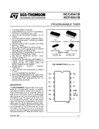 Datasheet HCF4541BEY производства STMicroelectronics