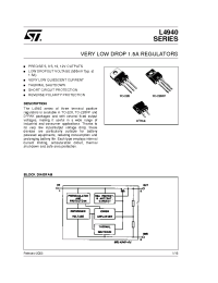 Datasheet L4940XX12 manufacturer STMicroelectronics